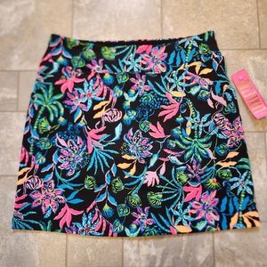 Lilly Pulitzer Monica Skort Onyx Paradise Glow Golf Size 8